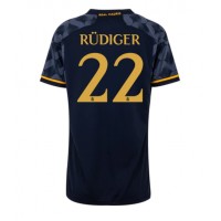 Real Madrid Antonio Rudiger #22 Gostujuci Dres za Ženska 2023-24 Kratak Rukav